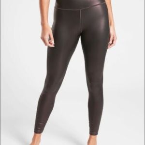 Athleta Elation Ultra High Rise Shimmer Tight In Powervita size small petite